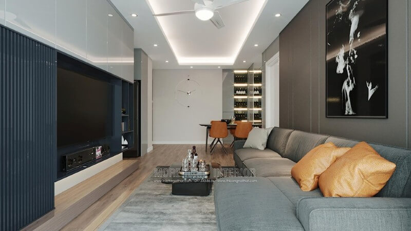 Trang trí nội thất phòng khách chung cư đẹp đầy ấn tượng Thiết kế chung cư
