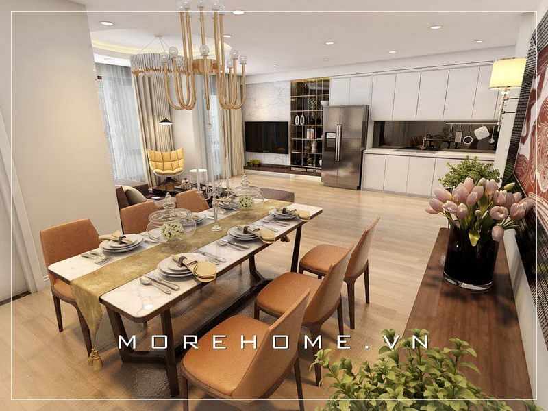 +29 Mẫu thiết kế nhà chung cư đẳng cấp với tủ bếp hiện đại tại Tp.HCM